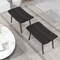 Costway Set of 2 Patio Rattan Ottoman with Padded Quick Dry Foam & Heavy-Duty Metal Legs